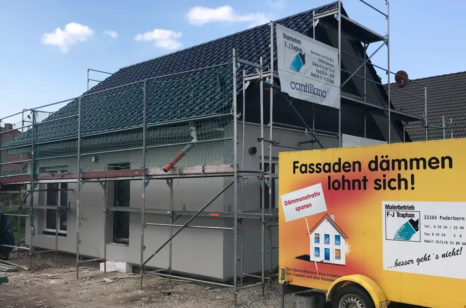 Home traphan malerbetrieb gerüstbau dämmung